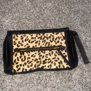 Leopard Print Clutch Bag